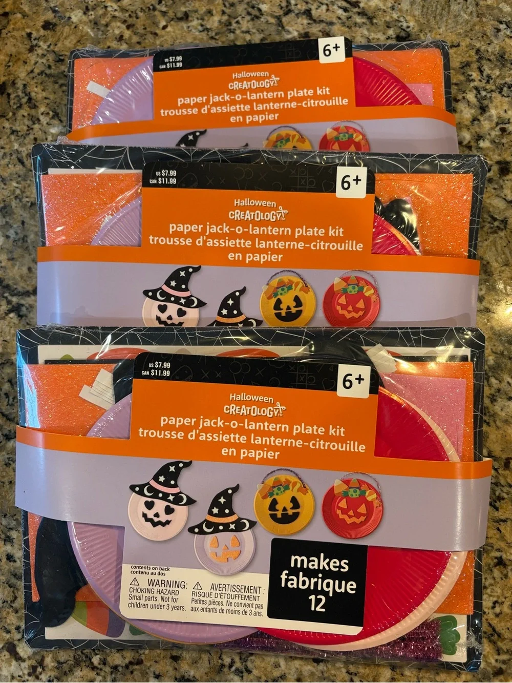 🎃Paper Jack-O-Lantern Plate Kit Bundle